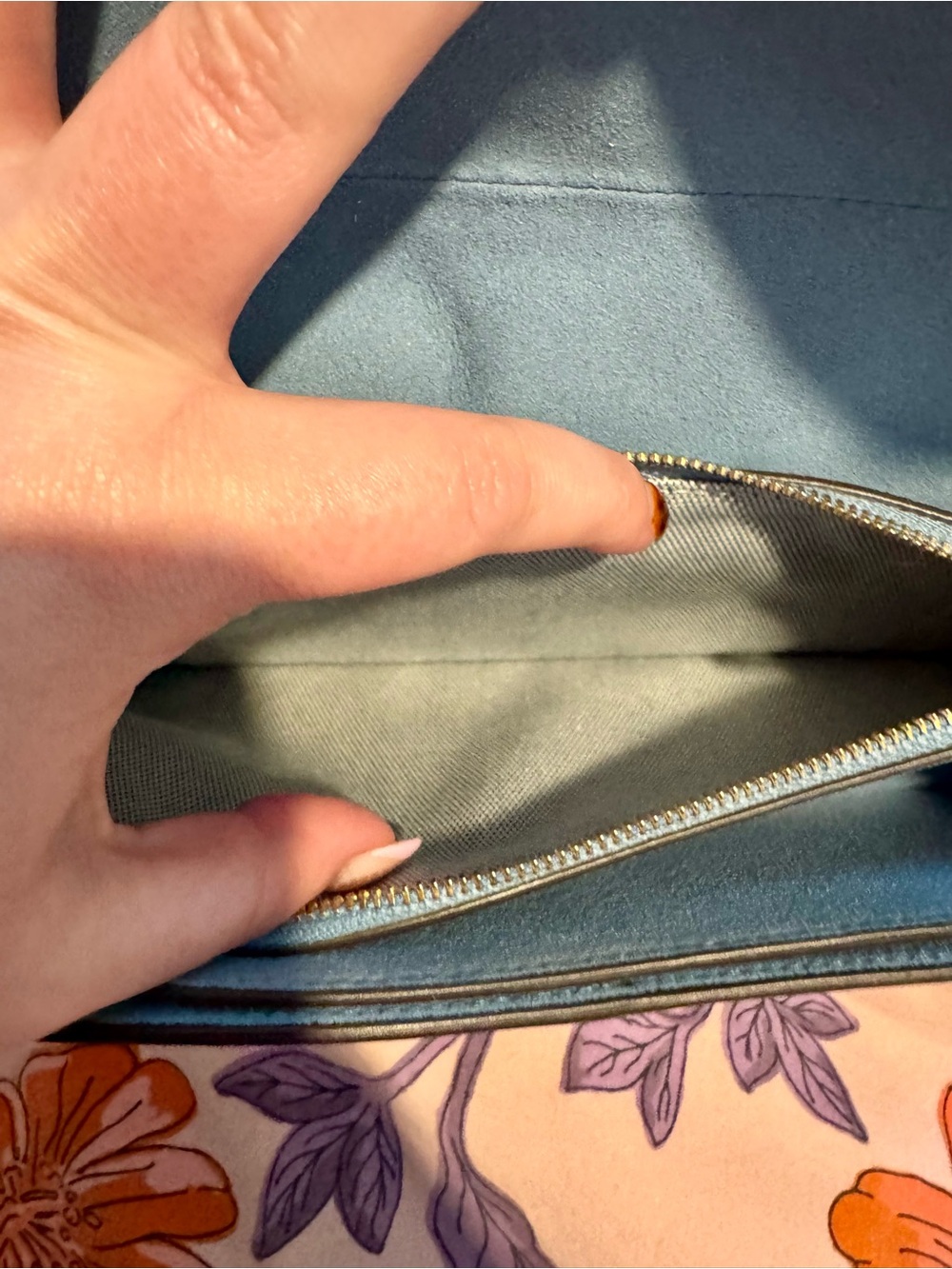 Coach Twisted Tabby Bag in Bluebell with Brass Hardware - Picture 3 of 7